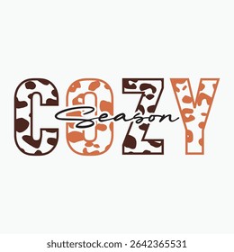 Cozy Season Retro T shirt Design Sublimation