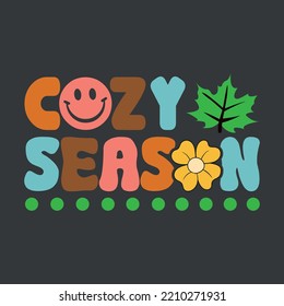 Cozy Season SVG, Christmas Quote T-Shirt Design SVG