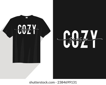 
cozy season winter tshirt design