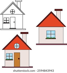 Cozy Small House Vector Design