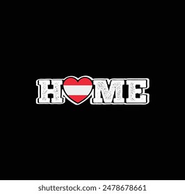 Cozy and stylish with Austrian charm – the "HOME" t-shirt!
