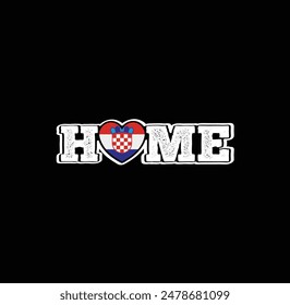 Cozy and stylish with a Croatian charm – the "HOME" t-shirt!