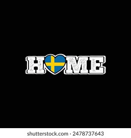 Cozy and stylish with a Sweden charm – the "HOME" t-shirt!