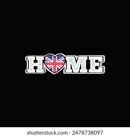 Cozy and stylish with a United Kingdom charm – the "HOME" t-shirt!