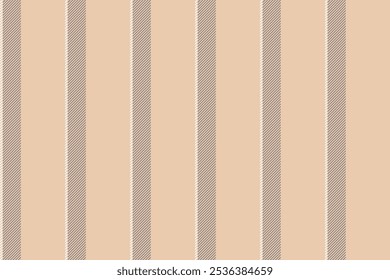 Vector sin costuras de textura acogedora, tela de Vertical de rayas de producción. Fondo textil de patrón de líneas brillantes en paleta de colores claros y grises.