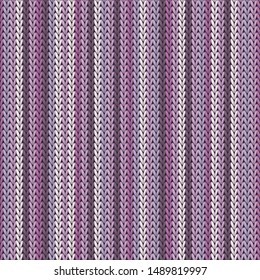 Cozy vertical stripes knit texture geometric seamless pattern. Fair isle sweater knitwear fabric print. Winter seamless knitted pattern. Christmas spirit backdrop.
