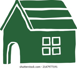 cozy and warm green hose element