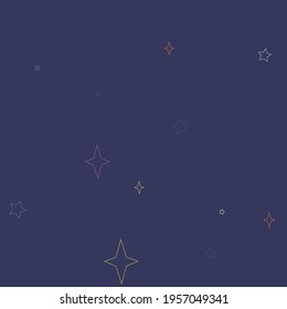 Cozy White Night Holiday Green Wallpaper. Violet New Year Colorful Christmas Mystery Pattern. Stars Purple Pink Magic Snowflake Orange Design Pic. Pastel Chaotic Mandala Winter Sky Wallpaper.