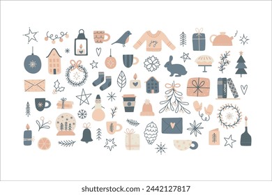 Cozy Winter Christmas Clipart Elements