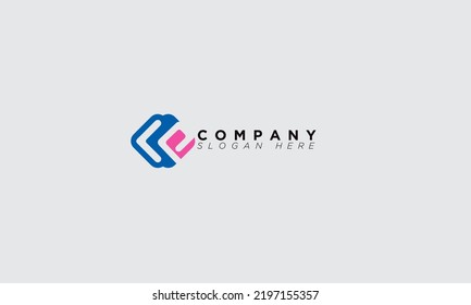 Letras alfabetas CP Iniciales logotipo de monograma PC, C y P