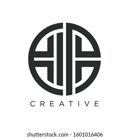 cp initial abstract logo design vector