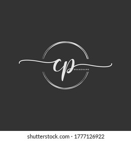 vector inicial de escritura a mano