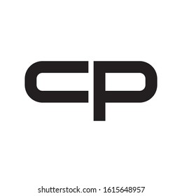 CP initial letter logo template vector icon design