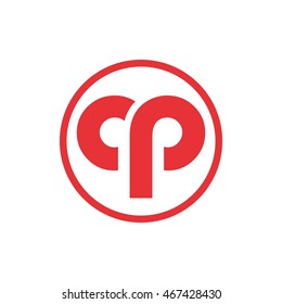 cp letter in a circle logo