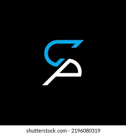 CP letter logo creative design with vector graphic, CP simple and modern logo.