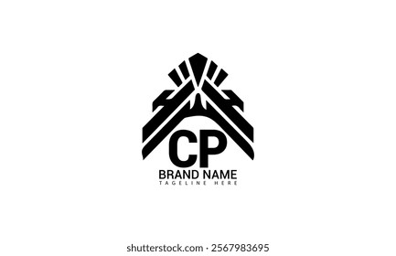 CP letter logo Creative Design. CP monogram Logo Unique Concept Vector. CP creative modern flat abstract initials letter logo