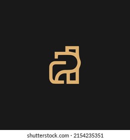 CP Letter Logo Design with Creative Modern Trendy Typography and phi logo.
