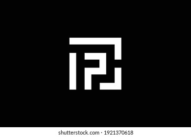 CP letter logo design on luxury background. PC monogram initials letter logo concept. CP icon design. PC elegant and Professional white color letter icon design on black background.