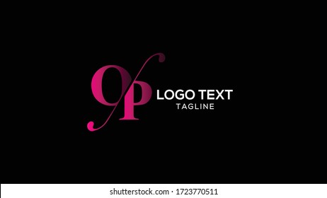 Vector de plantillas de diseño de logotipo CP