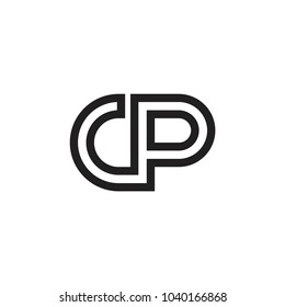 CP letter logo design vector