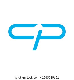 CP letter logo template vector icon design