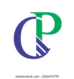 cp letter vector logo