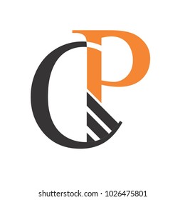 cp letter vector logo