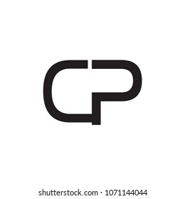 cp letter vector logo