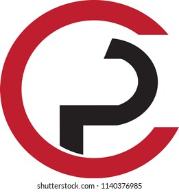 CP letter vector logo