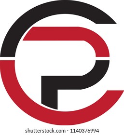 CP letter vector logo
