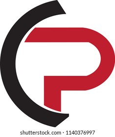 CP letter vector logo