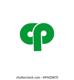 cp letter vector logo