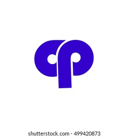 cp letter vector logo
