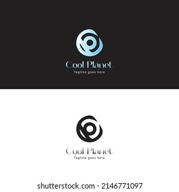 Plantilla de logotipo abstracto de las letras CP para banda 