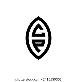 CP line geometric monogram with high quality professional design that will print well