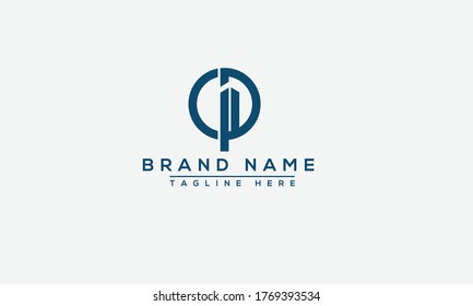 CP Logo Design Template Vector Graphic Branding Element.