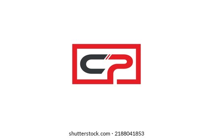 cp logo design vector illustraion