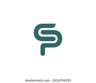 CP logo design vector template