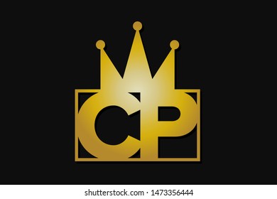 Cp Logo Gold Crown Stock Vector (Royalty Free) 1473356444 | Shutterstock