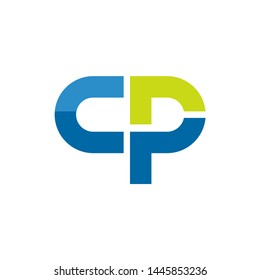 CP logo initial letter design template vector illustration