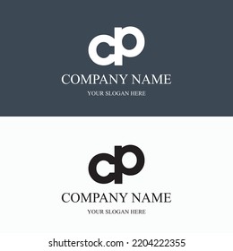CP logo initial letter luxury royal logo. template symbol. modern golden luxury logo. abstract monogram vector letter mark brand fashion. icon  business monogram boutique font Clothing minimalist.