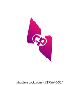 Logotipo CP Letra minúscula logotipo inicial Modelo de diseño Vector Ilustración para su empresa