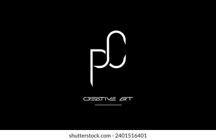 CP, PC, C, P abstract letters logo monogram