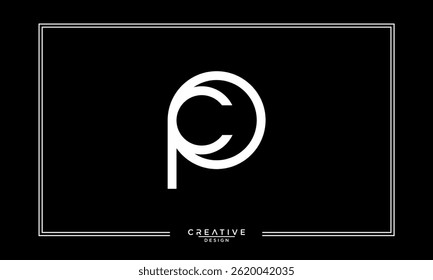 CP, PC, C, P, Abstract Letters Logo Monogram