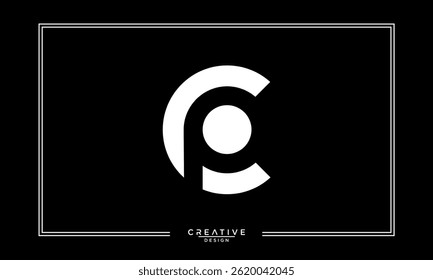 CP, PC, C, P, Abstract Letters Logo Monogram