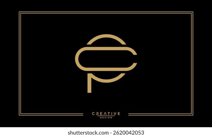 CP, PC, C, P, Abstract Letters Logo Monogram