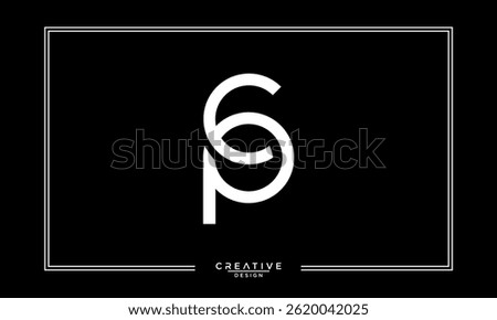 CP, PC, C, P, Abstract Letters Logo Monogram