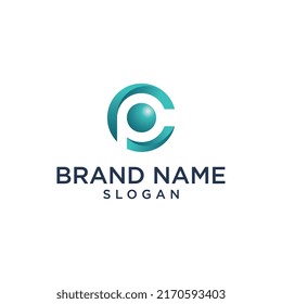 CP or PC coloring Logo Designs