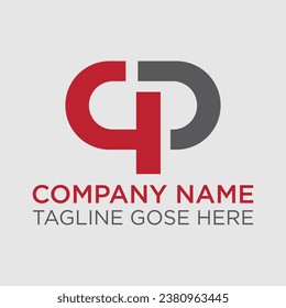 CP or PC Letter Initial Logo Design, Vector Template, CP or PC letter template logo design vector, CP PC abstract initials monogram letter text alphabet logo design, Abstract CP letter logo design.