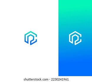 CP, PC Letra Vector Template Resumen Símbolo de monograma . Usable para el deporte de negocios, la tecnología, la moda, el logotipo digital y creativo futuro